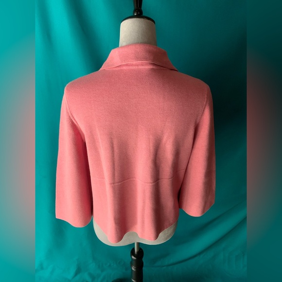 BELFORD WOMEN’S sized MEDIUM CARDIGAN PINK 100% PIMA COTTON, EUC - Picture 2 of 5